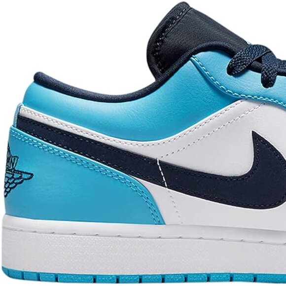 Jordan 1 Low 'UNC' (2021) - White/Powder Blue/Obsidian - Picture 2 of 9